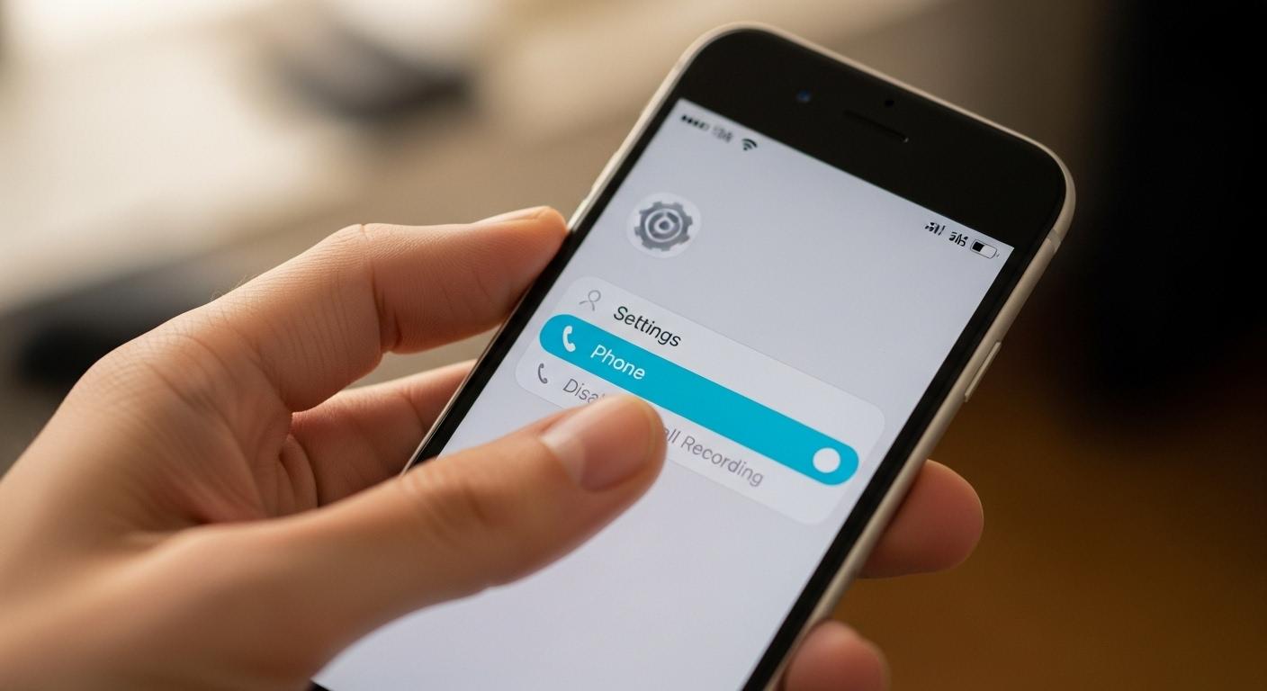 아이폰 통화녹음기능 해제