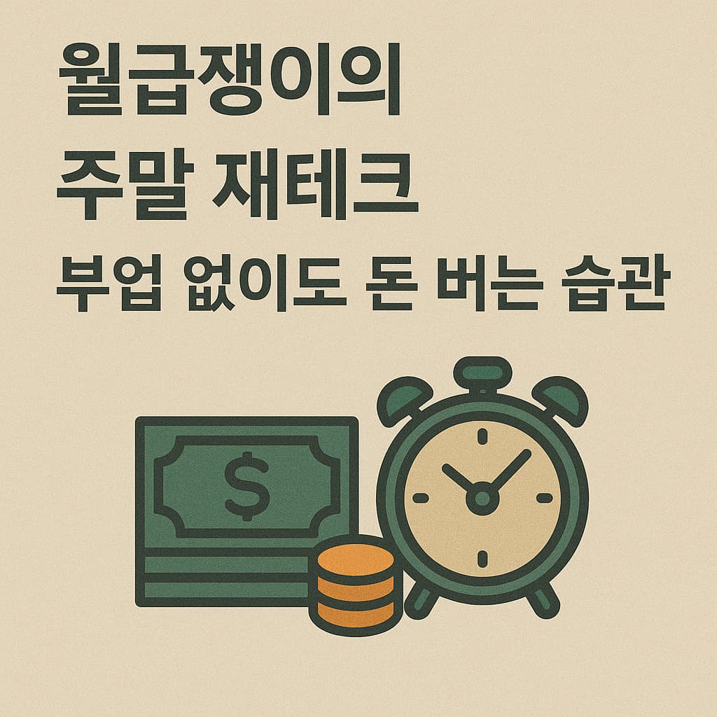 월급쟁이의 주말 재테크 – 부업 없이도 돈 버는 습관