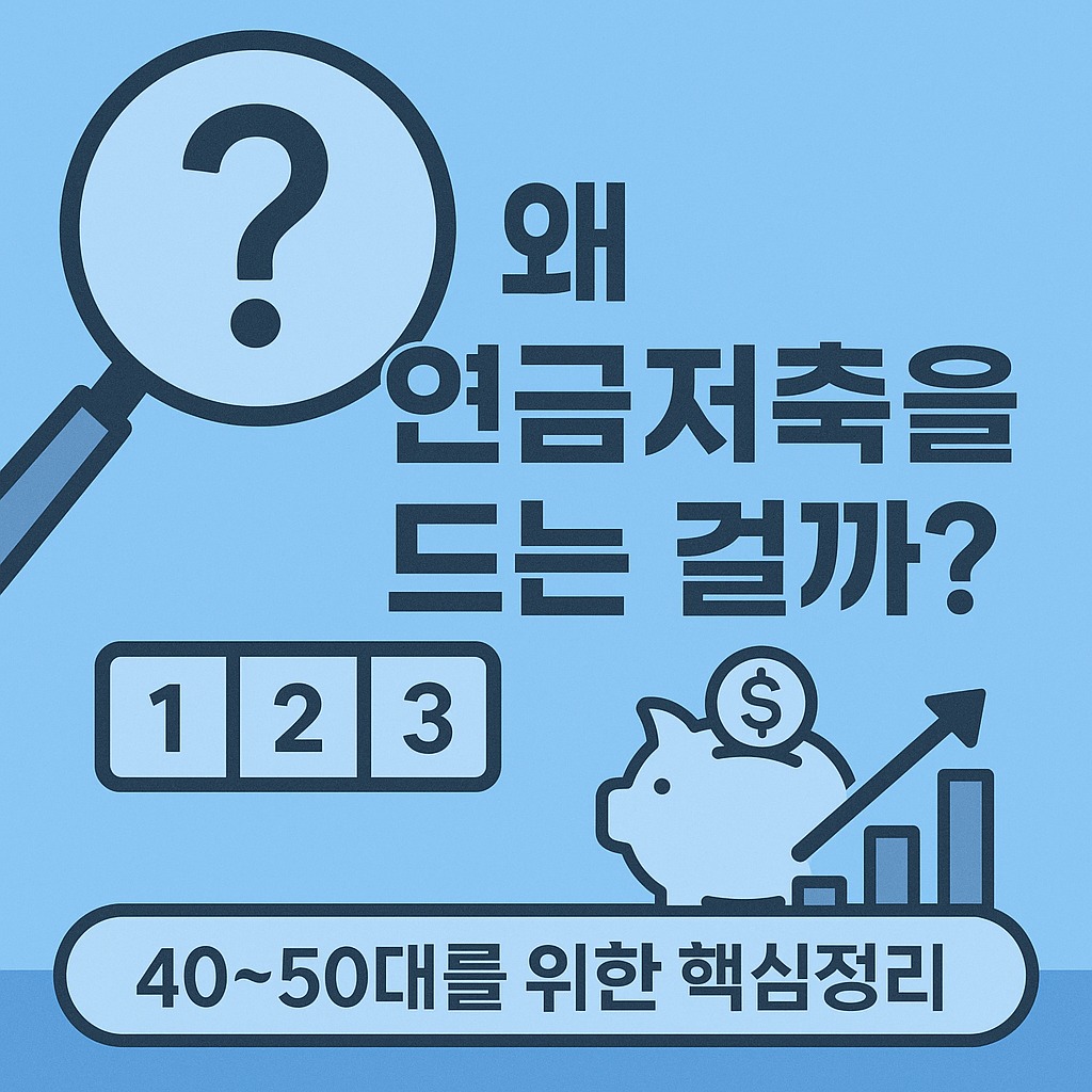 왜 다들 연금저축을 드나요?" 40~50대라면 꼭 알아야 할 이유 5가지 관련된 사진