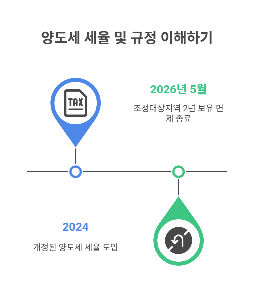 양도세 세율 및 중과 기준 표로 정리
