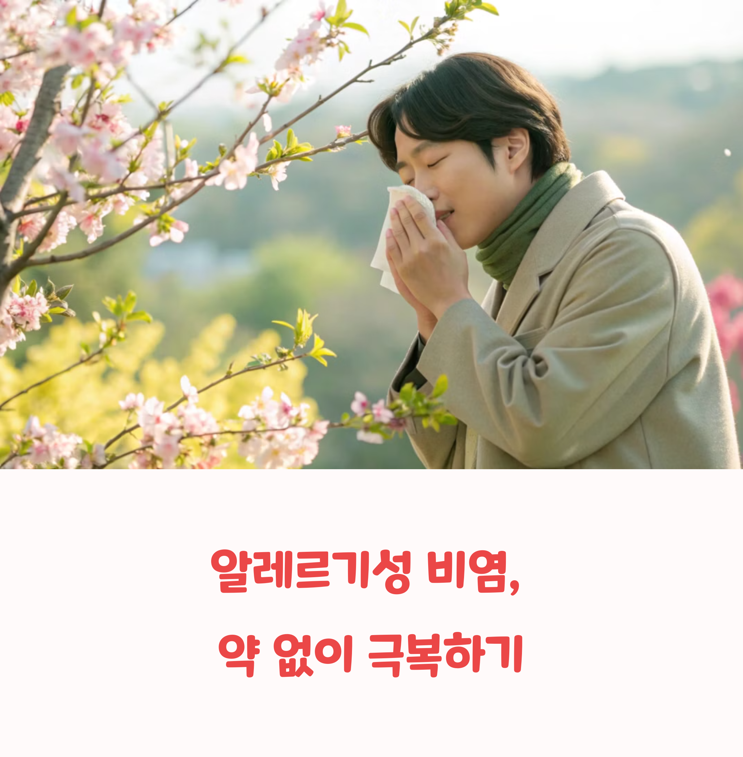 알레르기성 비염, 약 없이도 줄이는 생활 꿀팁