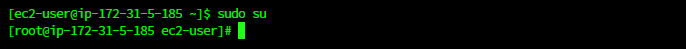 루트 권한으로 변경