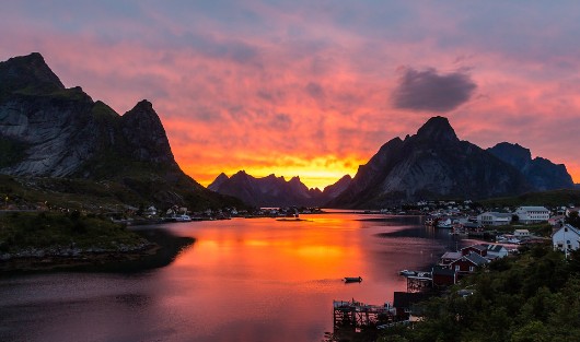 세계에서 일몰이 가장 아름다운 곳 - 로포텐제도