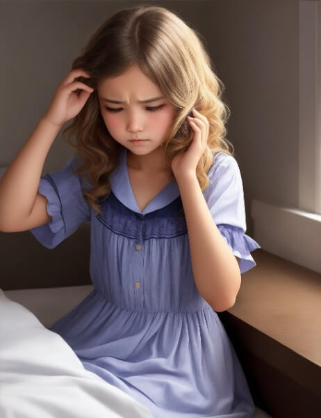 몸이 안 좋은 젊은 여성