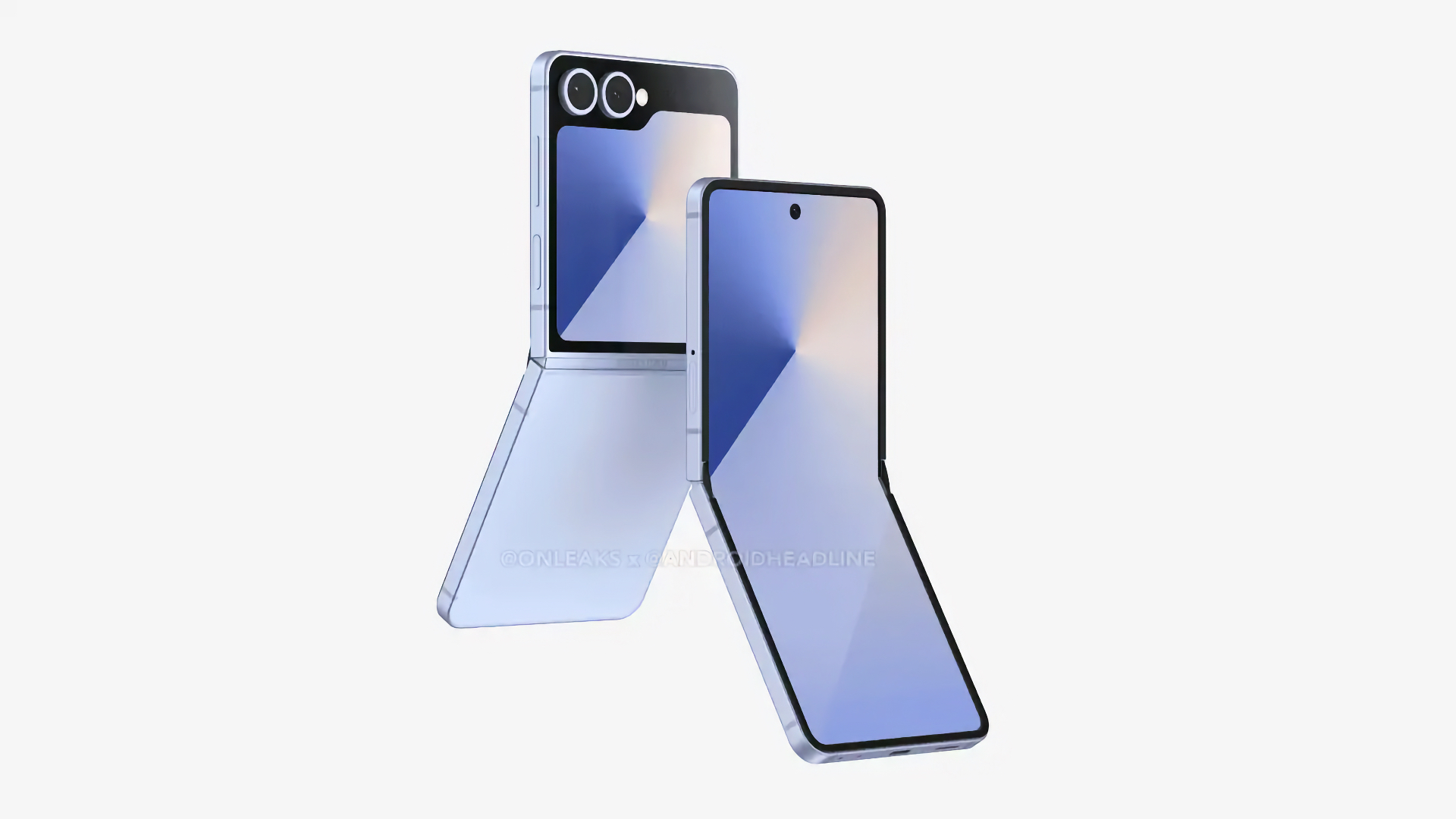 Android Headlines에서 공개한 Z 플립 7 예상 렌더링