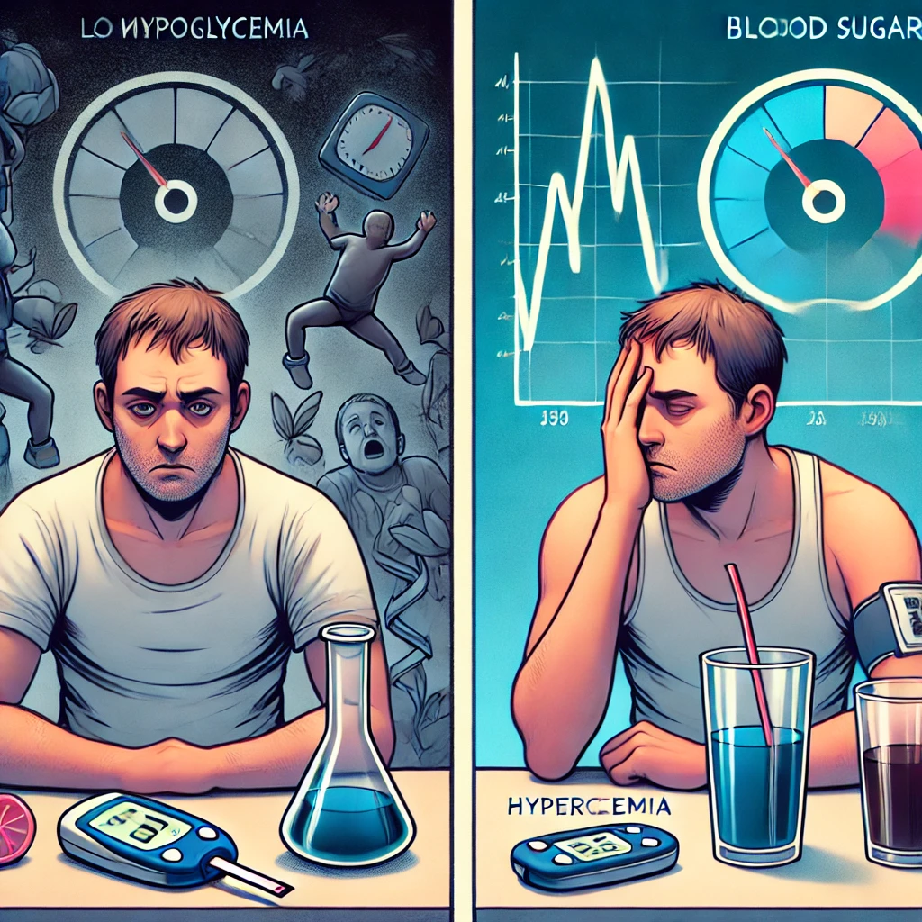 저혈당 고혈당 영향