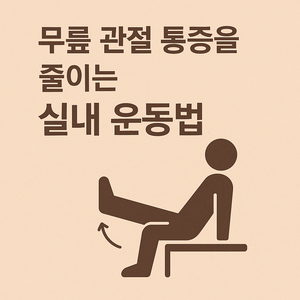 무릎 관절 통증을 줄이는 실내 운동법