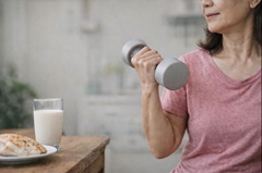 노년 건강 지킴이 (근육량, 단백질, 사망위험)