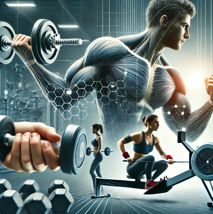 운동중인 사람들