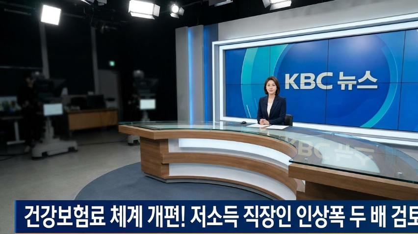 건강보험료 부과 체계 개편 뉴스 화면