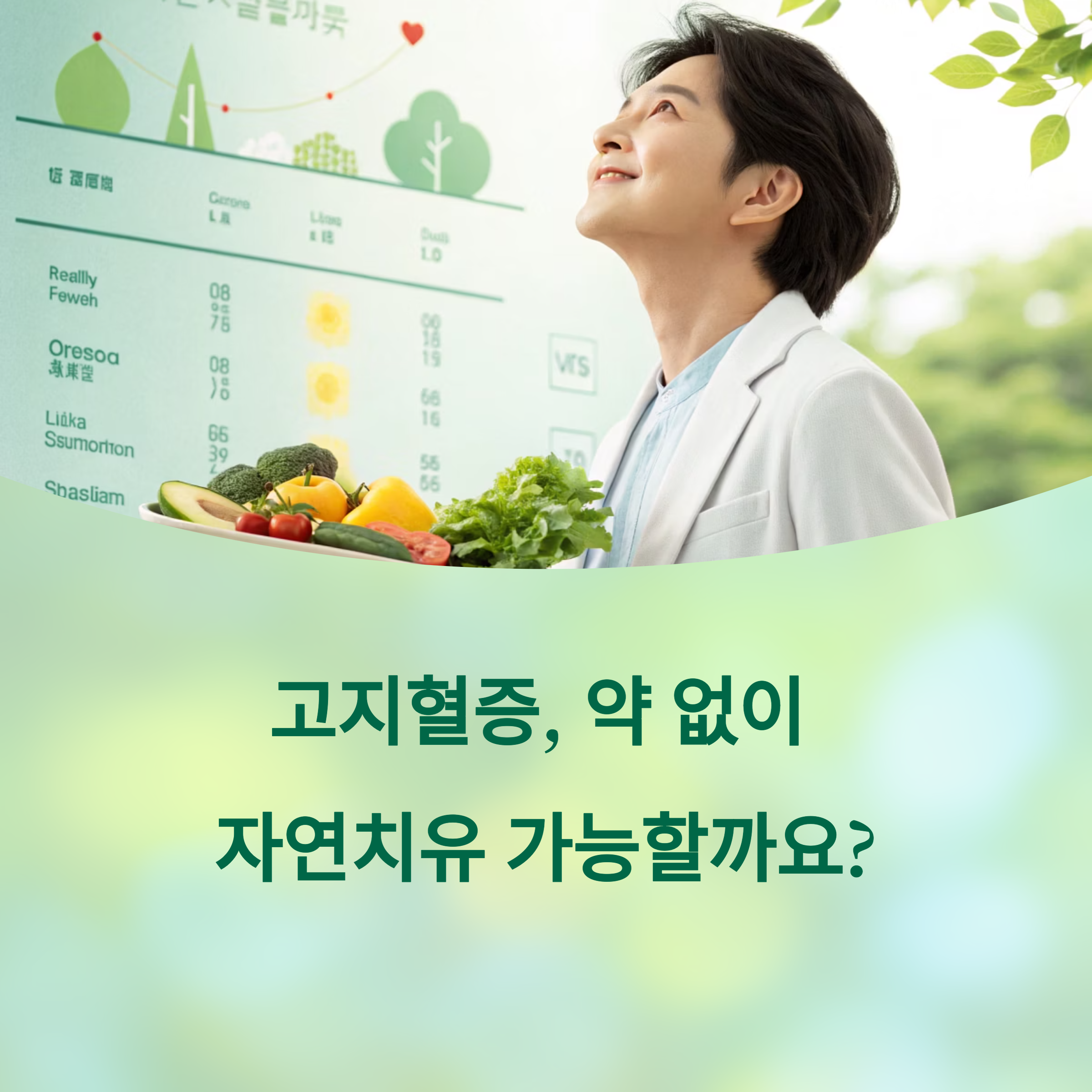 고지혈증, 약 없이 조절하는 자연치유 루틴 공개에 대한 이미지