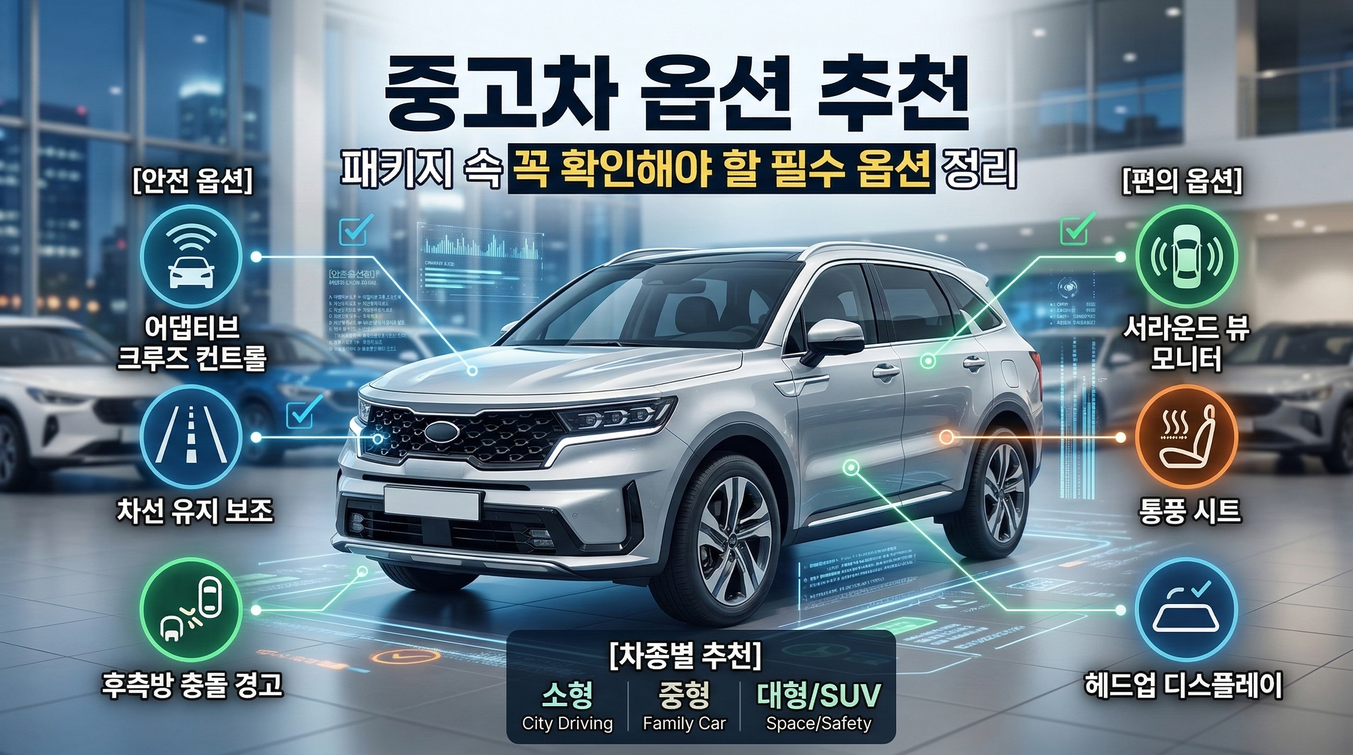 중고차 필수 옵션 추천 총정리