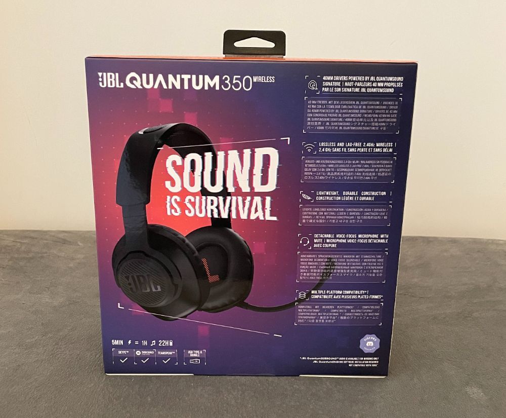 JBL Quantum 350 헤드셋 리뷰