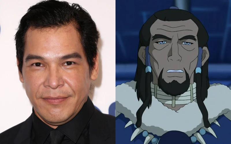 아바타: 아앙의 전설에서 아눅 역을 맡은 나다니엘 아캔드