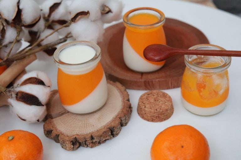 우유 귤양갱 귤푸딩