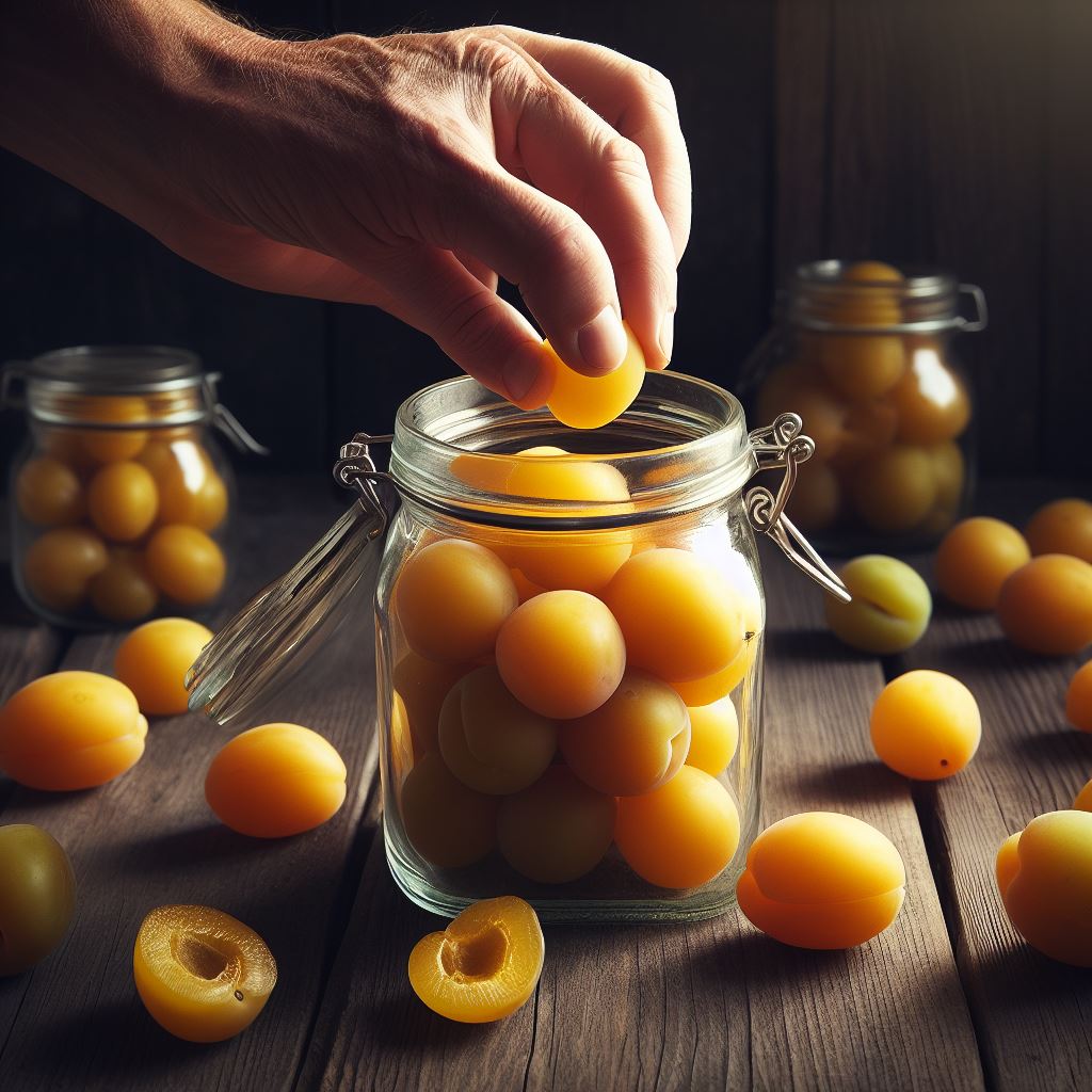 매실 담기 전용병