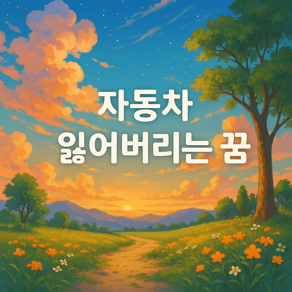 자동차 잃어버리는 꿈 해몽