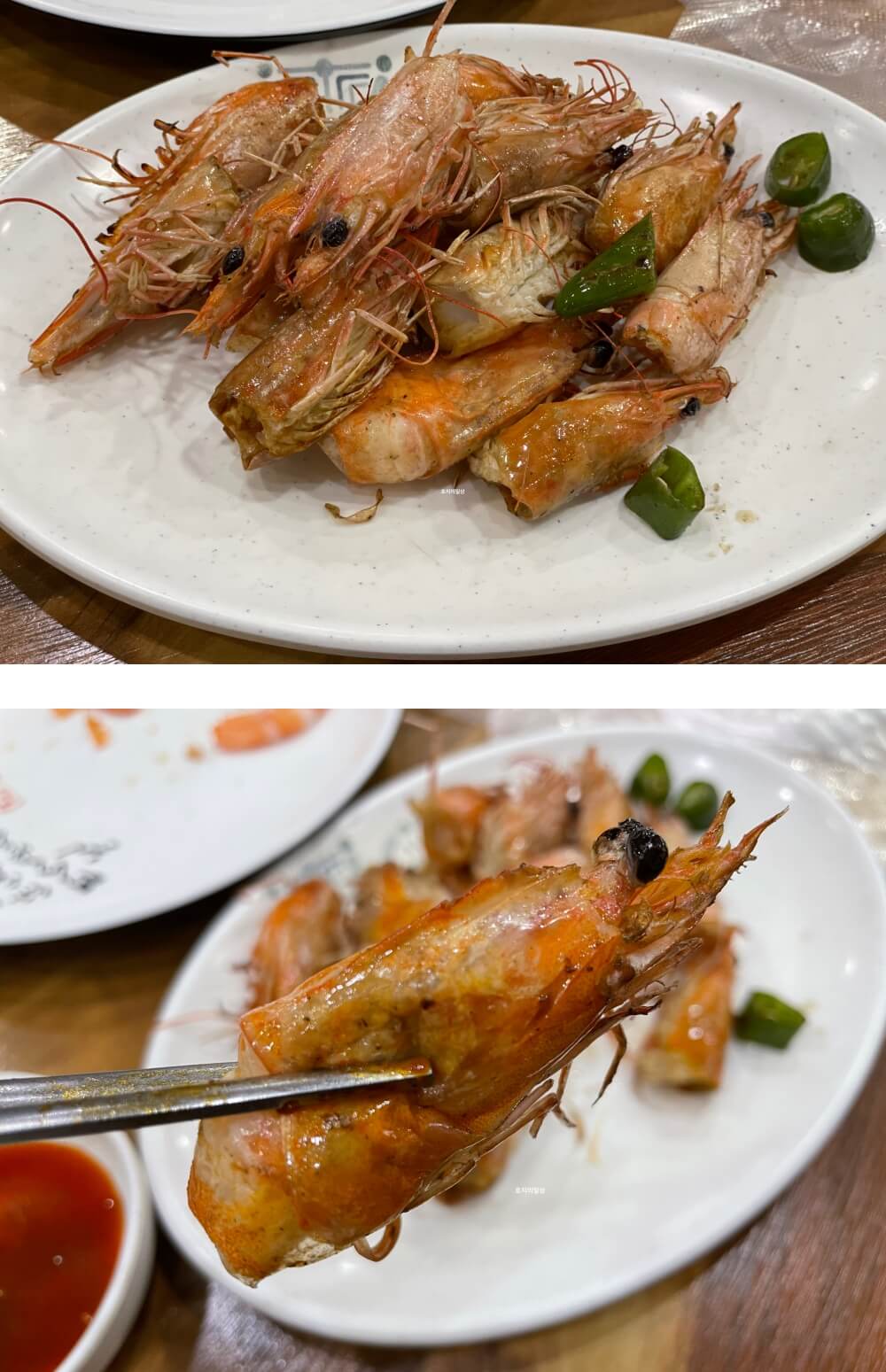 수원 천포 왕새우 대축제 - 세트 새우머리 버터구이