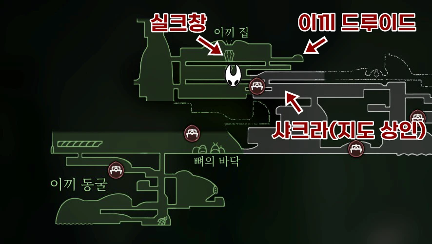 이끼 동굴 지도