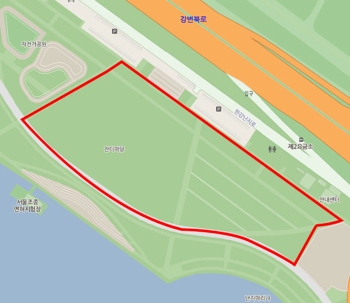 난지한강공원-그늘막-설치허용구역
