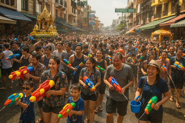 태국 송크란 축제 관련 사진