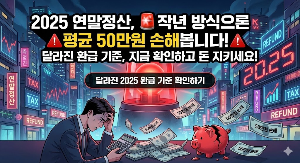 2025 연말정산, 🚨작년 방식으론 평균 50만원