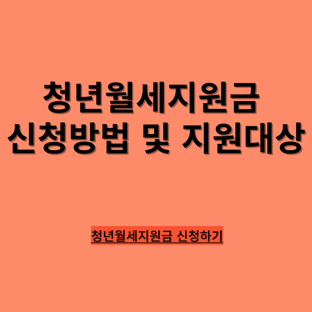 청년월세지원금