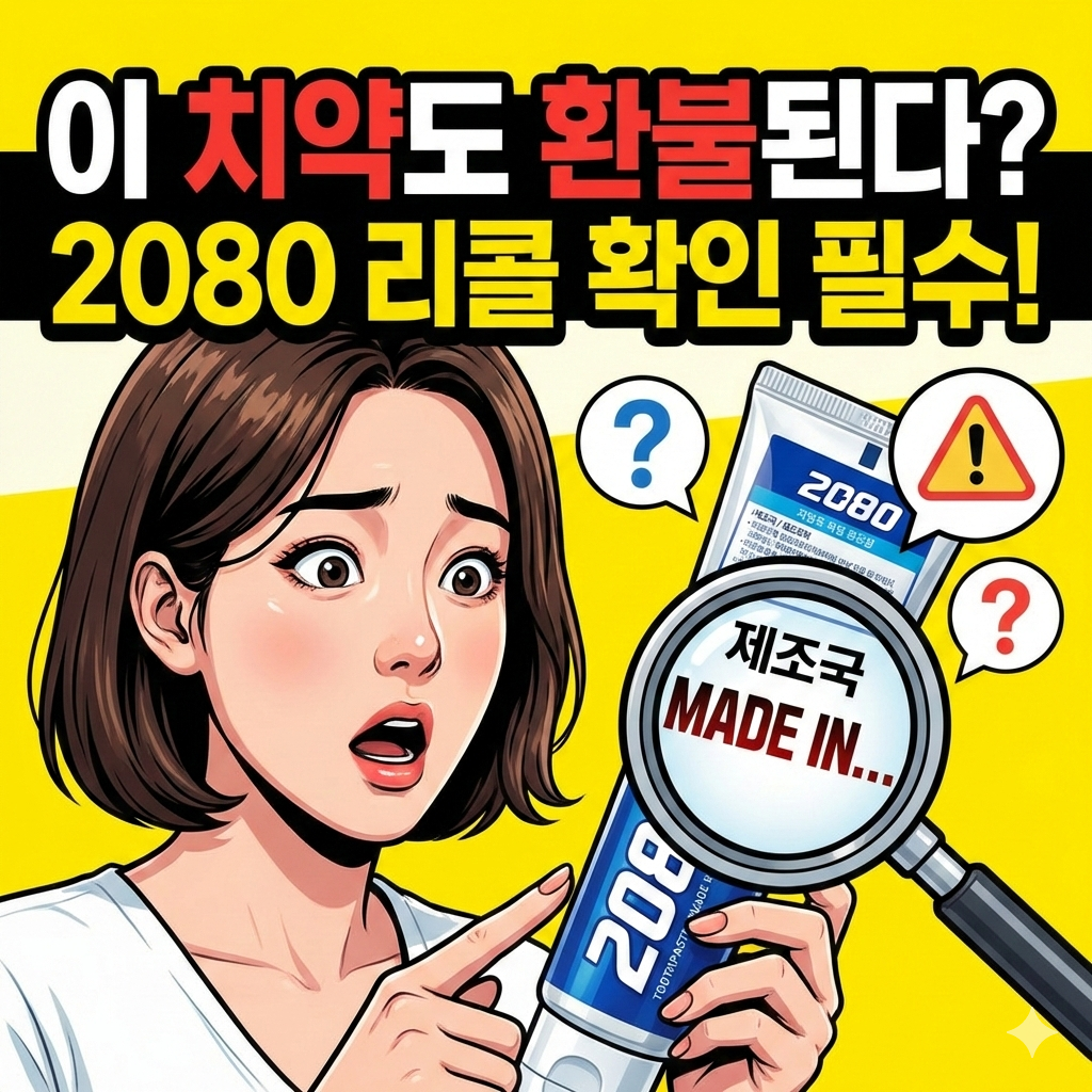2080 치약 회수, 리콜 환불 방법, 후기 경험담, 이미지 생성 프롬프트 공개