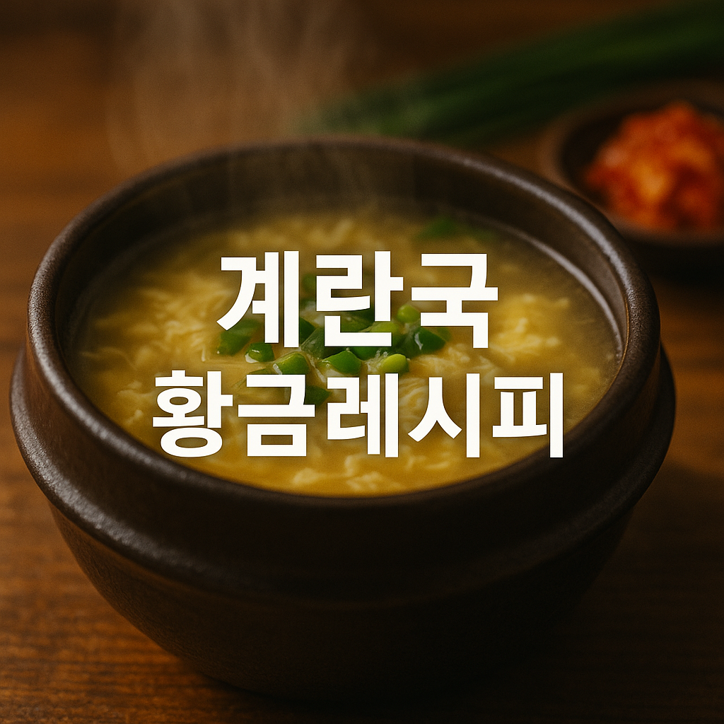 계란국 황금레시피