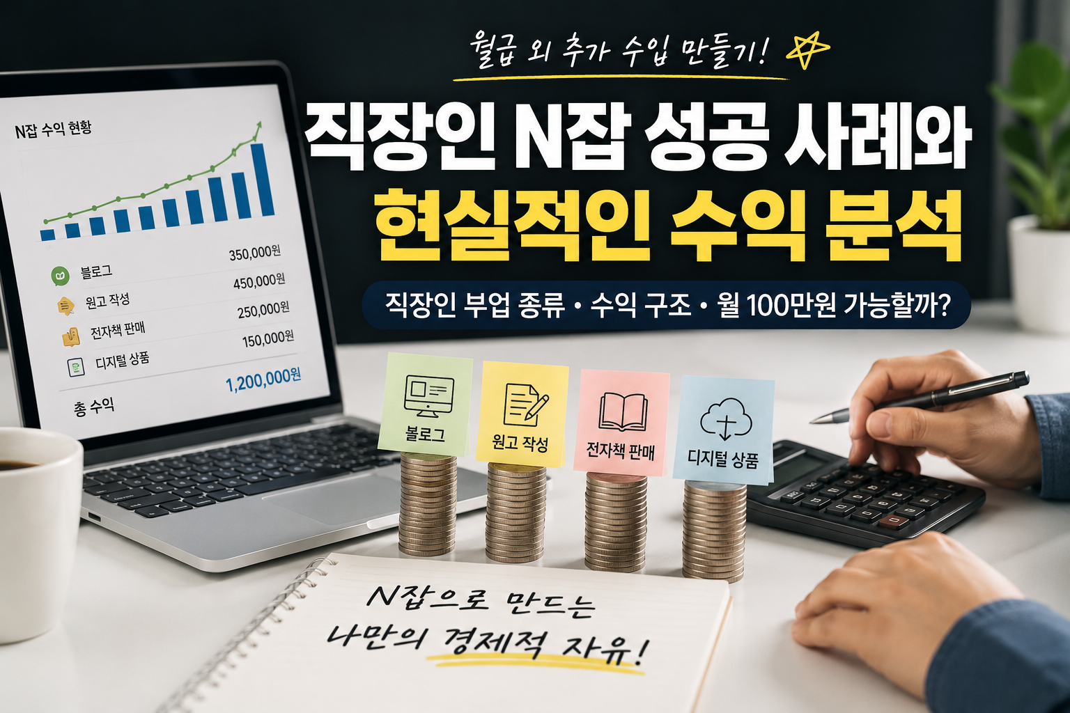 직장인 N잡 성공 사례와 현실적인 수익 분석