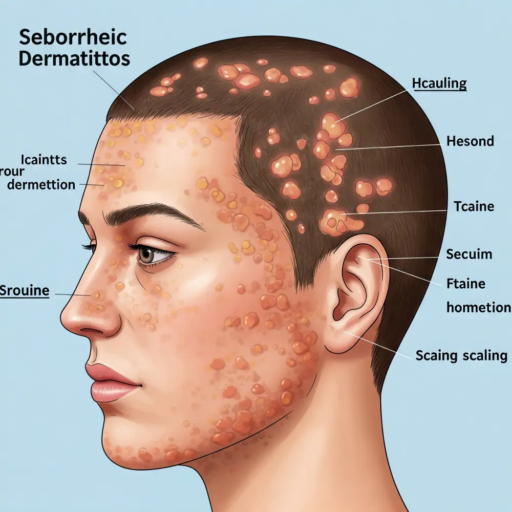 얼굴-지루성 피부염