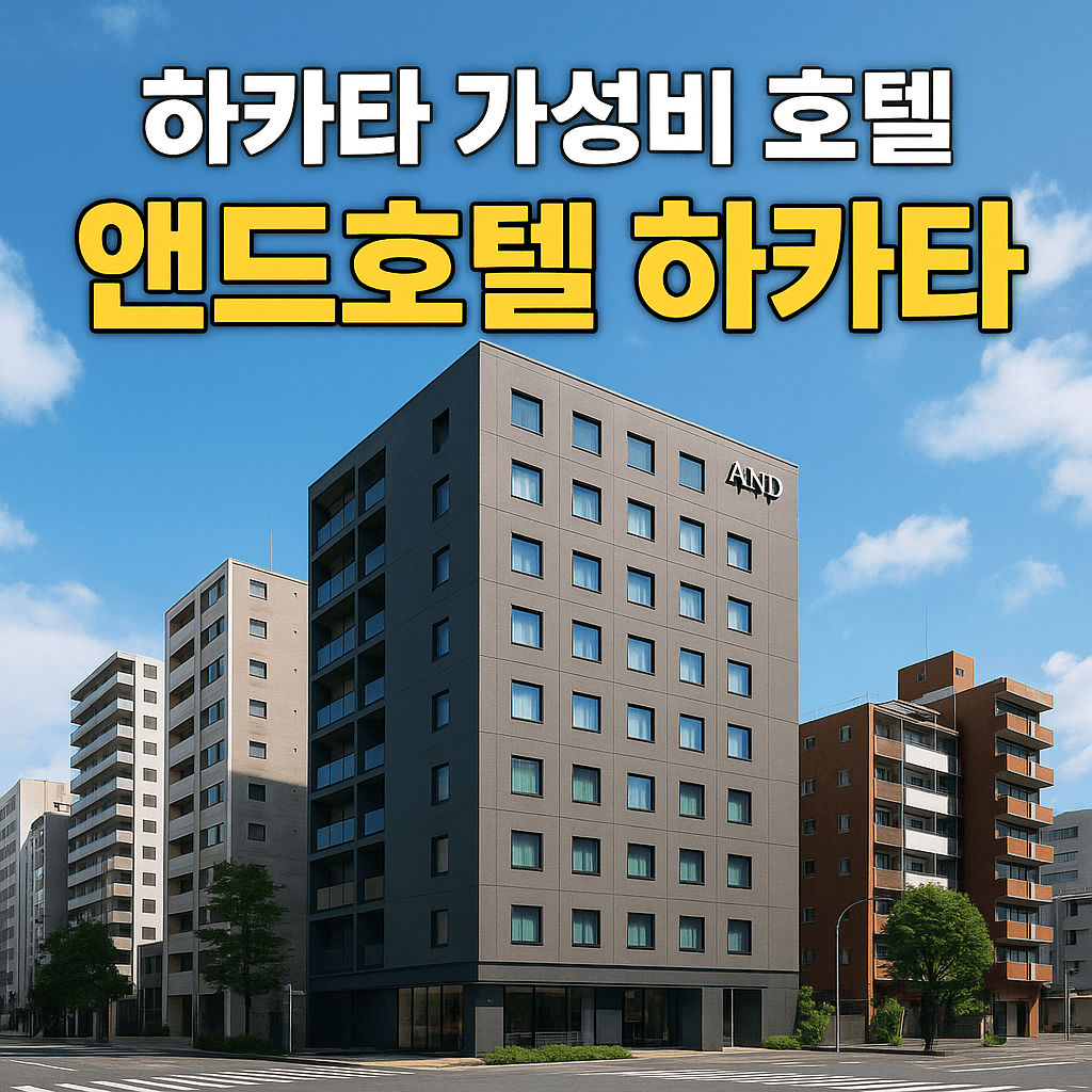 하카타 가성비 호텔 앤드호텔 하카타