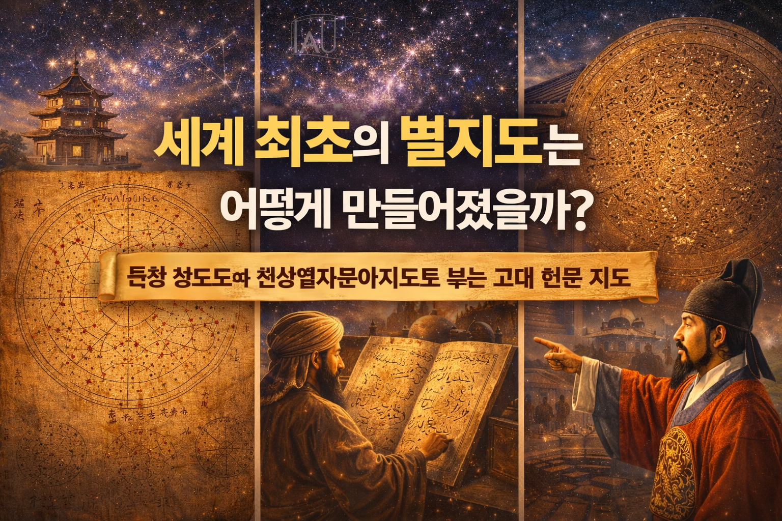 세계 최초의 별지도는 어떻게 만들어졌을까 둔황 성도도와 천상열차분야지도로 보는 고대 천문 지도