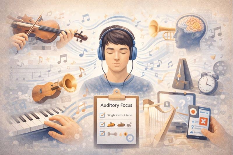 다양한 악기로 청각 집중력을 높이는 법