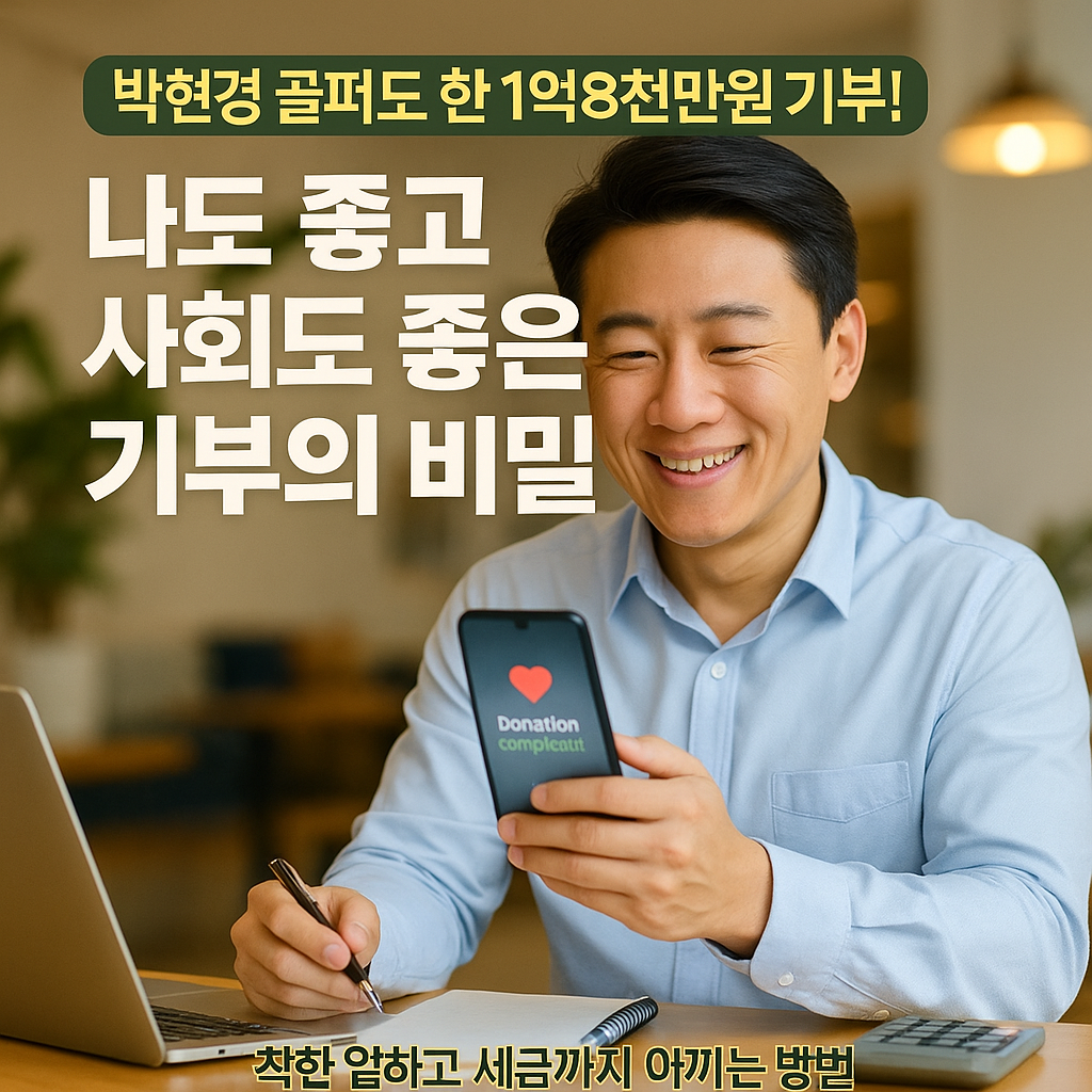 나도 좋고 사회도 좋은 기부의 비밀