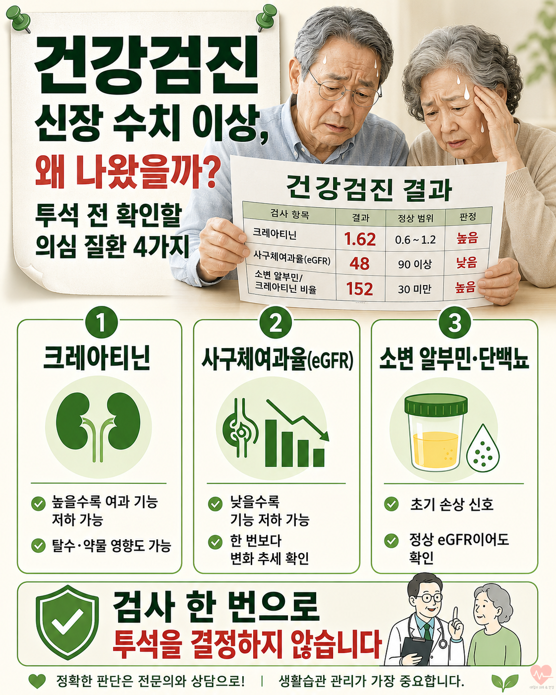 건강검진 후,신장 수치 의심 질환 4가지