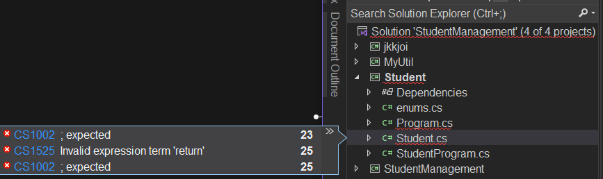 Visual Studio 2022 솔루션 탐새기에 Error를 표시해주는 익스텐션