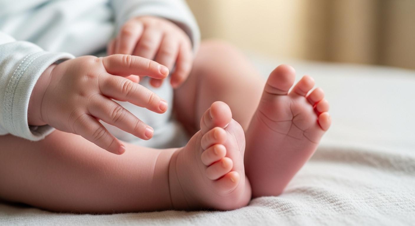 아기 열 손발 뜨거움