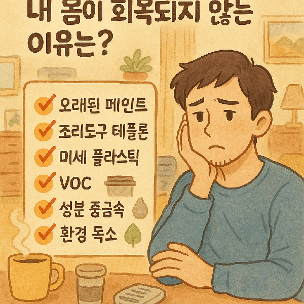 내 몸은 열심히 쉬었는데, 왜 회복되지 않을까요? – 환경 독소를 의심하자