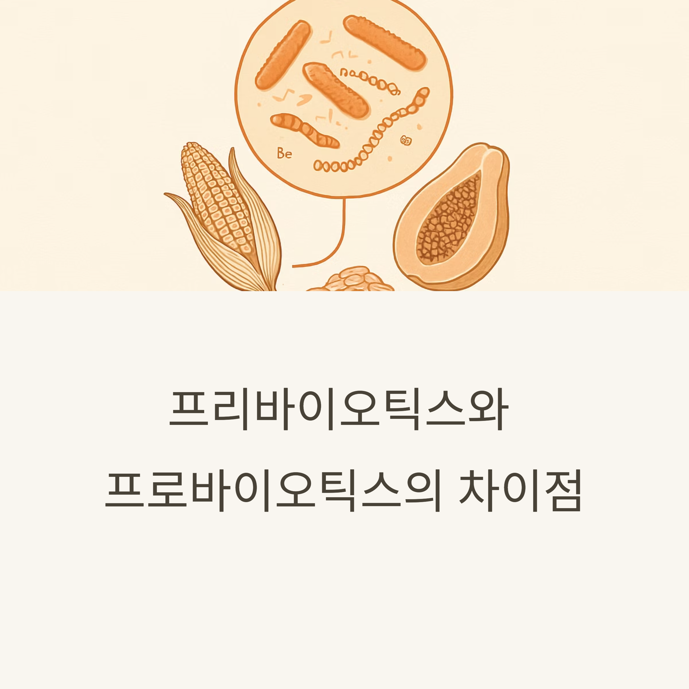 프리바이오틱스와 프로바이오틱스