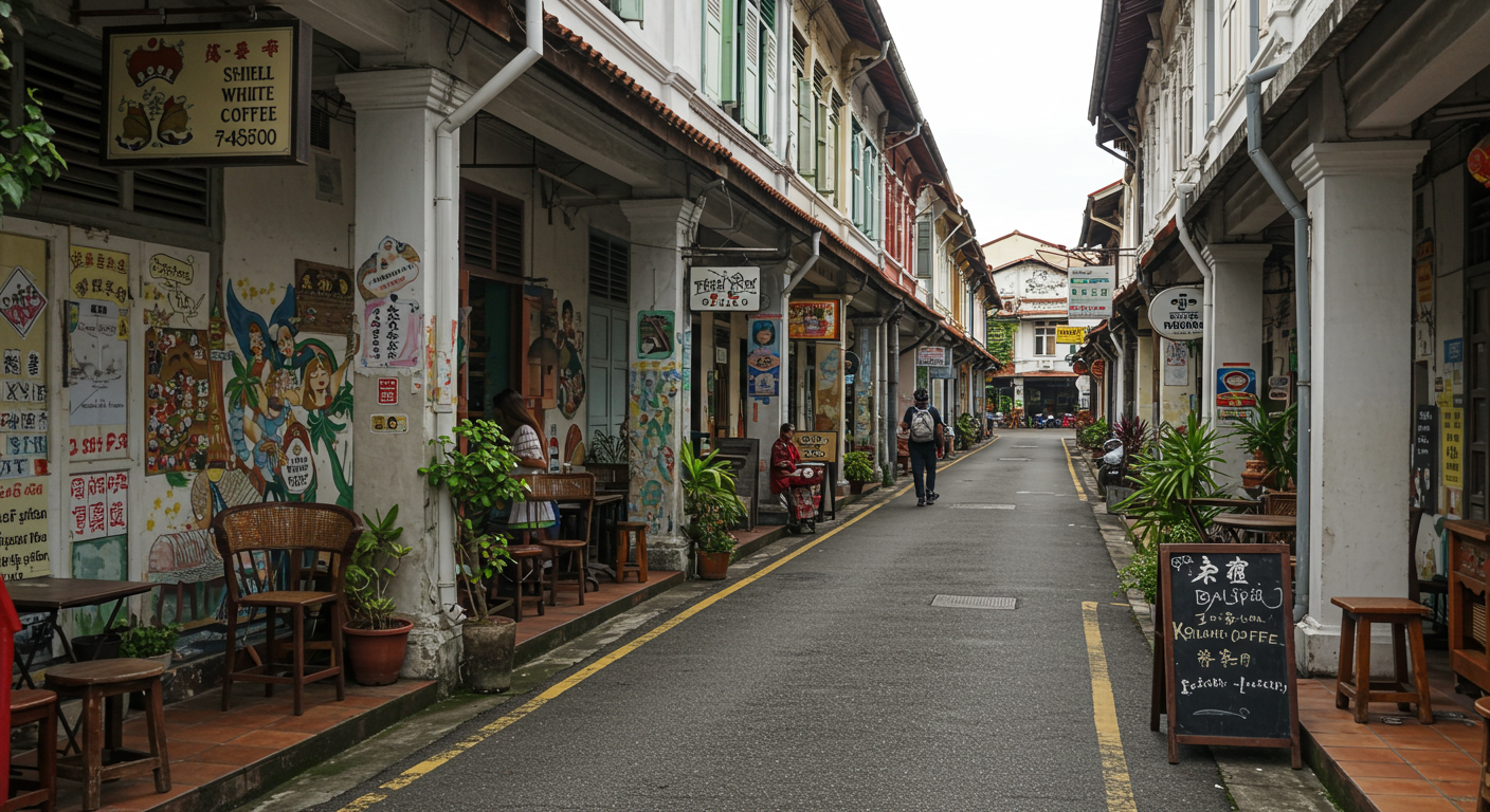 벽화가 그려진 레트로골목