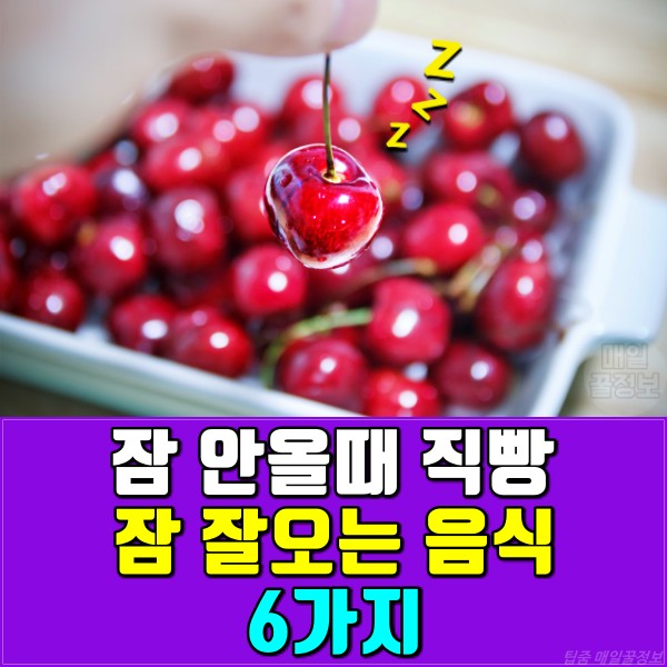 잠 잘오게 하는 방법,잠 잘오는 음식,멜라토닌 효능 음식,트립토판 효능 음식,팁줌 매일꿀정보