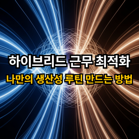 하이브리드 근무 최적화! 나만의 생산성 루틴 만드는 5가지 방법