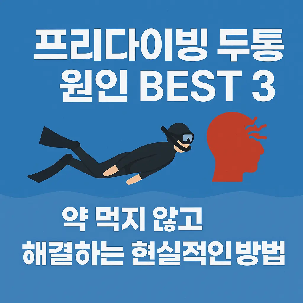 프리다이빙 두통 원인 BEST 3｜약 먹지 않고 해결하는 현실적인 방법