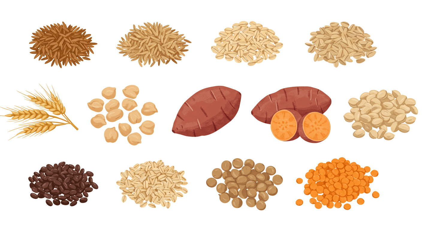 "1. 복합탄수화물의 개념과 당뇨에 좋은 이유"에 대한 이미지입니다.