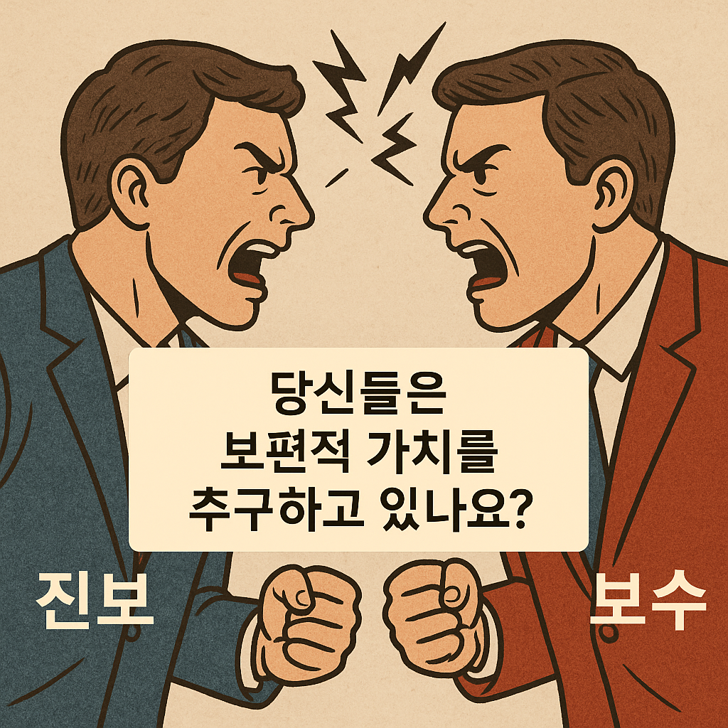 당신들은 보편적 가치를 추구하고 있나요?