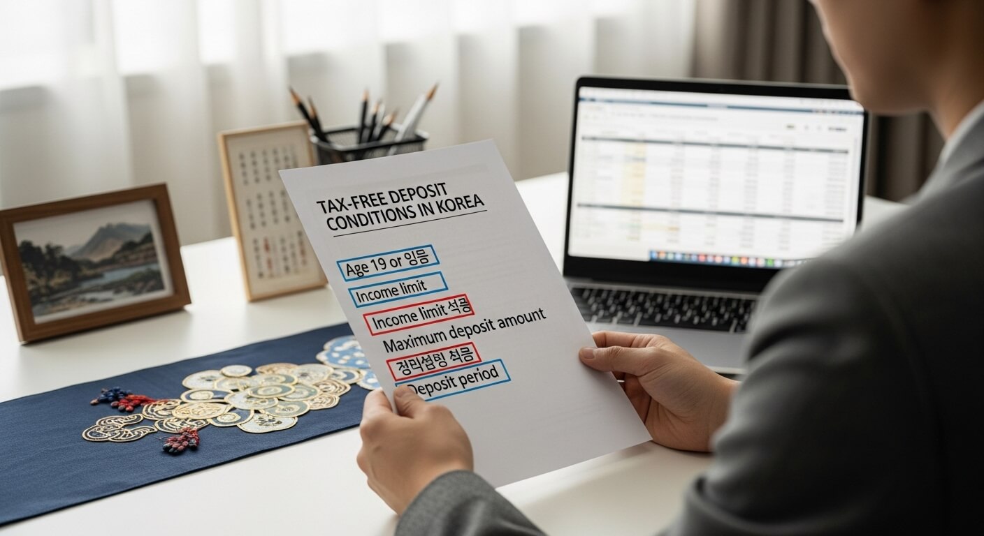 비과세 예금 조건 한도