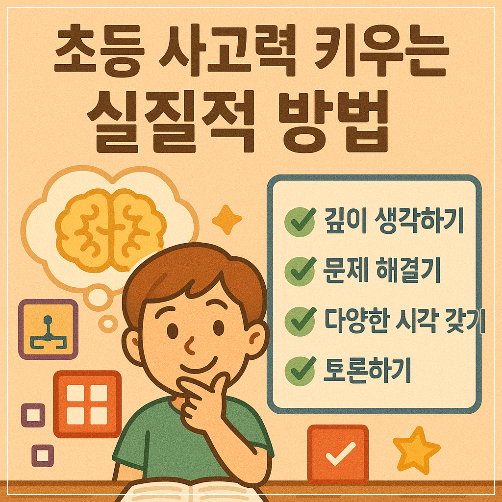 초등 사고력 키우는 실질적 방법