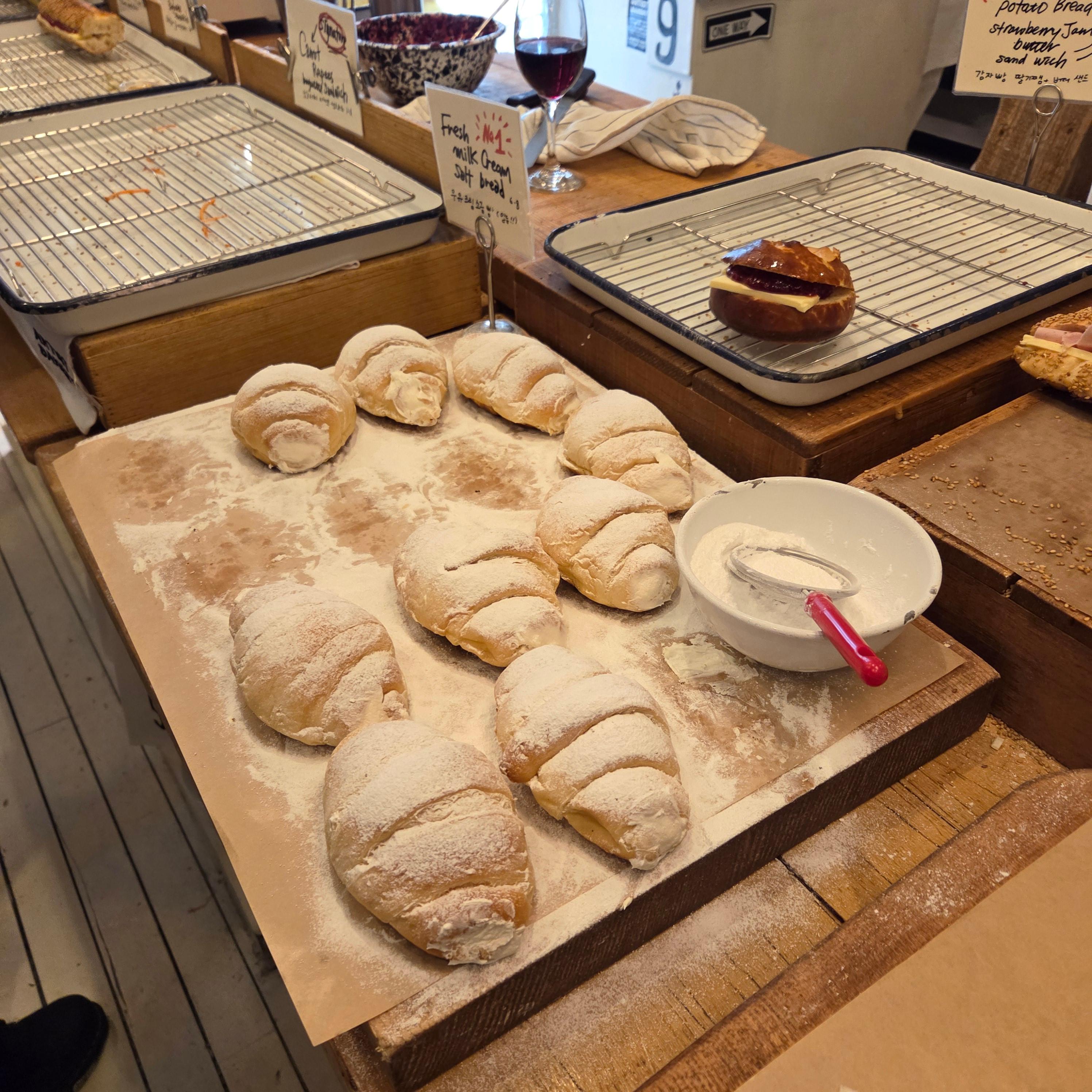 우유크림소금빵