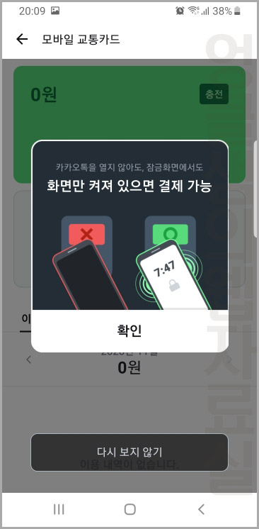 카카오페이 교통카드